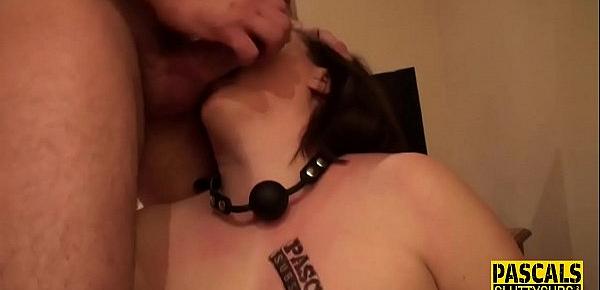  Restrained milf submissive fucked for cum